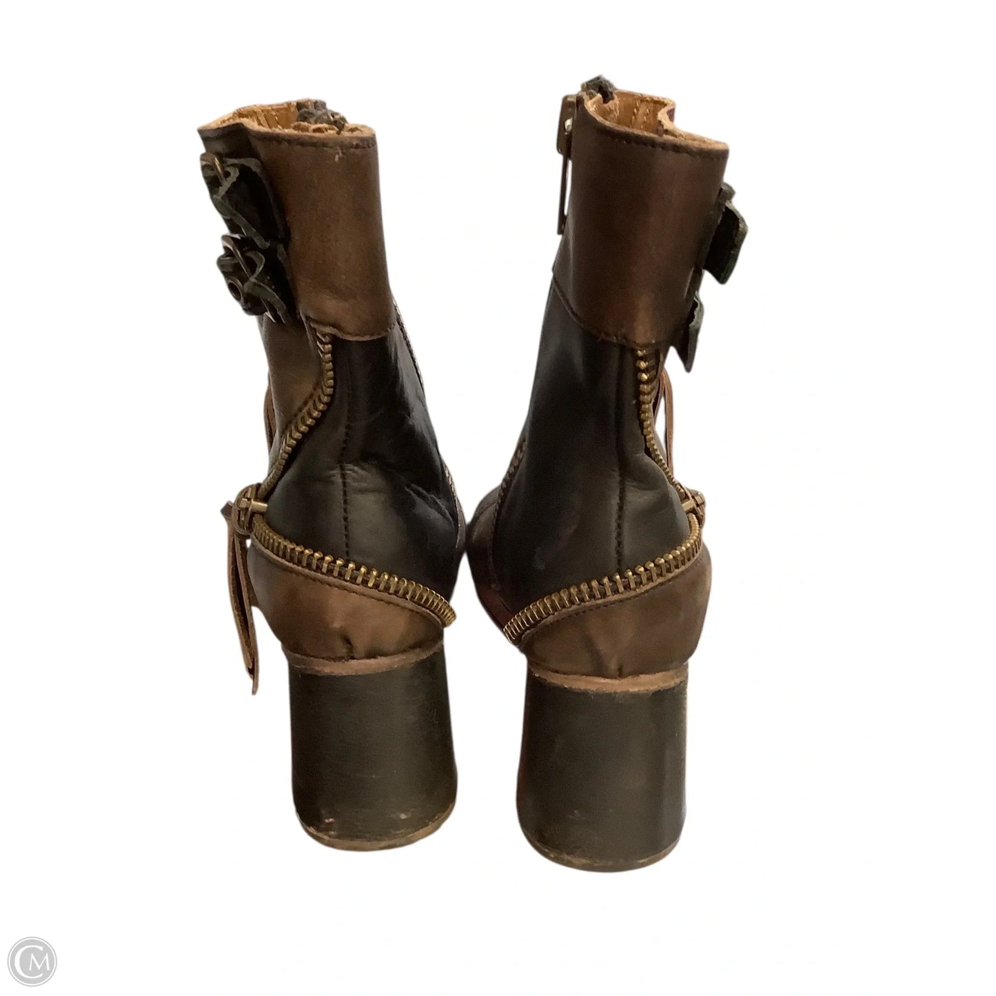 Shoes Heels Block By Freebird In Brown, Size: 9