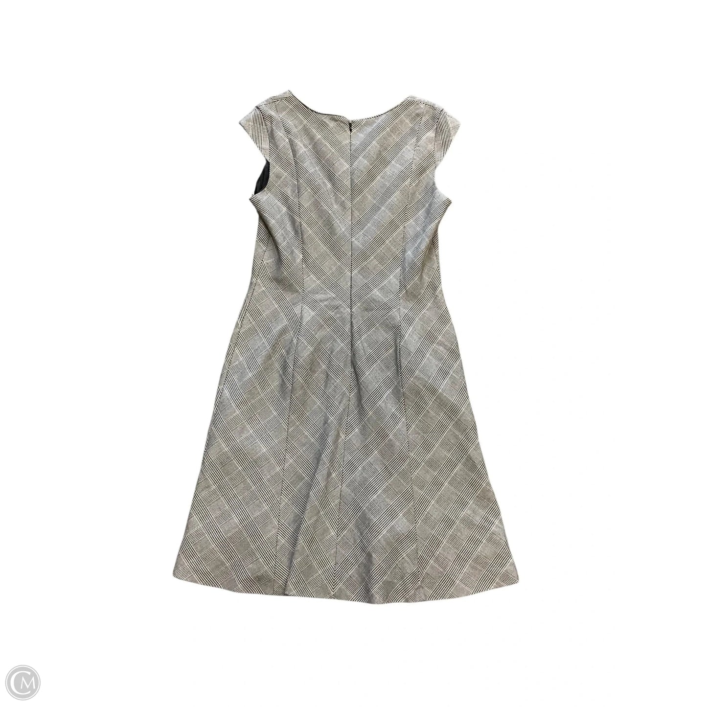 Dress Party Midi By White House Black Market In Plaid Pattern, Size: 8