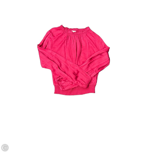 Blouse Long Sleeve By Cloth & Stone In Pink, Size: Xs