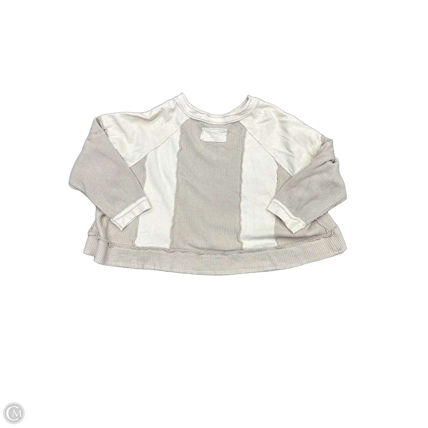 Top Long Sleeve By Pol In Tan, Size: M