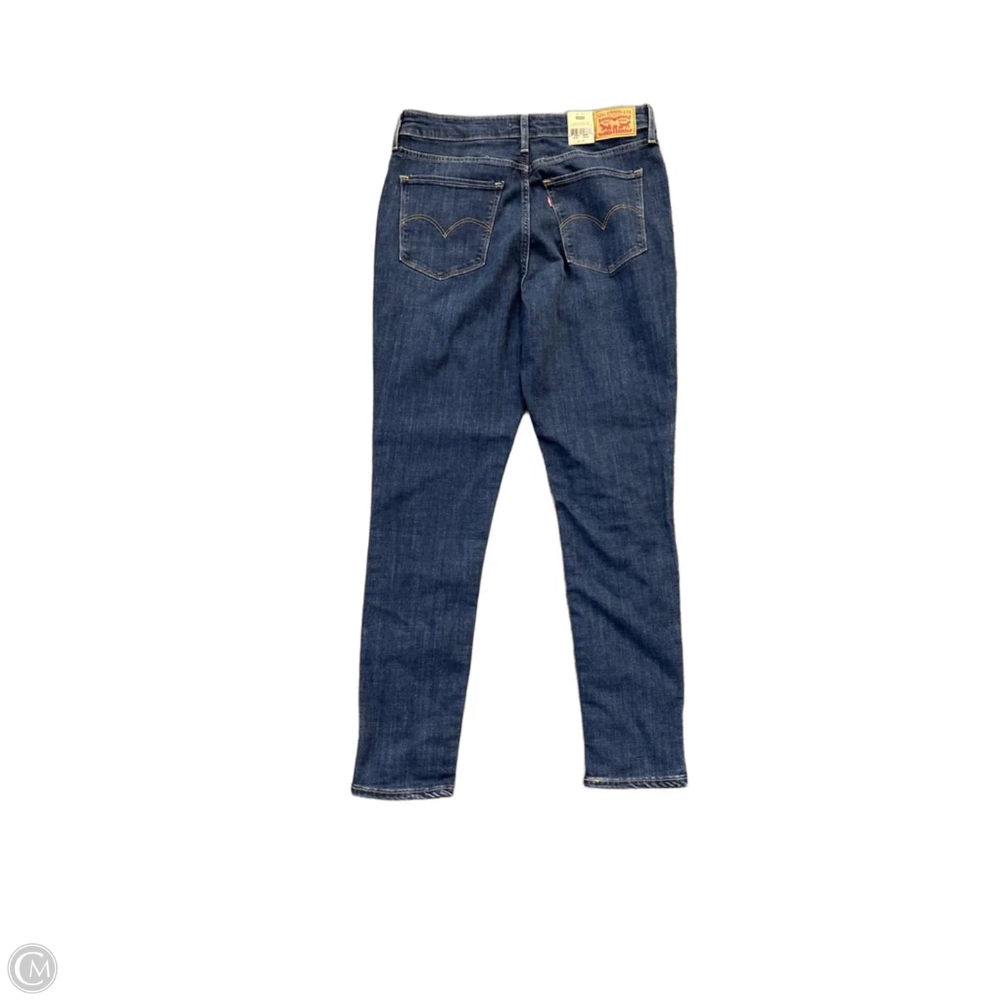 Jeans Skinny By Levis In Blue Denim, Size: 12