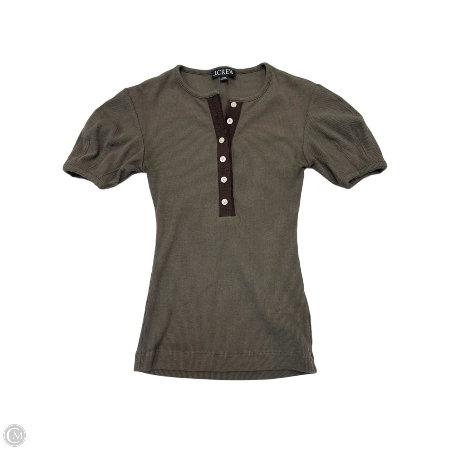 Top Short Sleeve By J. Crew In Brown, Size: Xxs