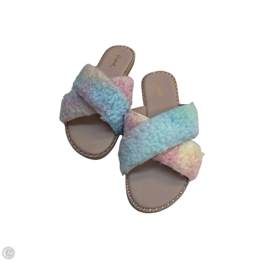 Sandals Flats By Qupid In Multi-colored, Size: 7.5