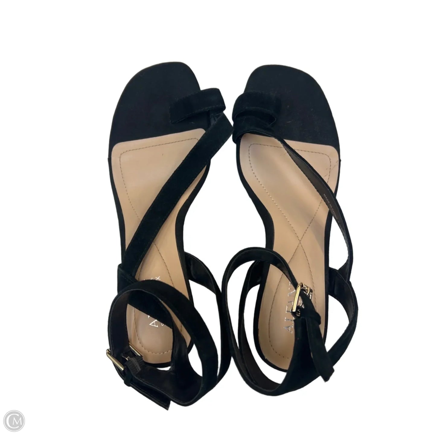 Sandals Heels Block By Alfani In Black, Size: 8.5
