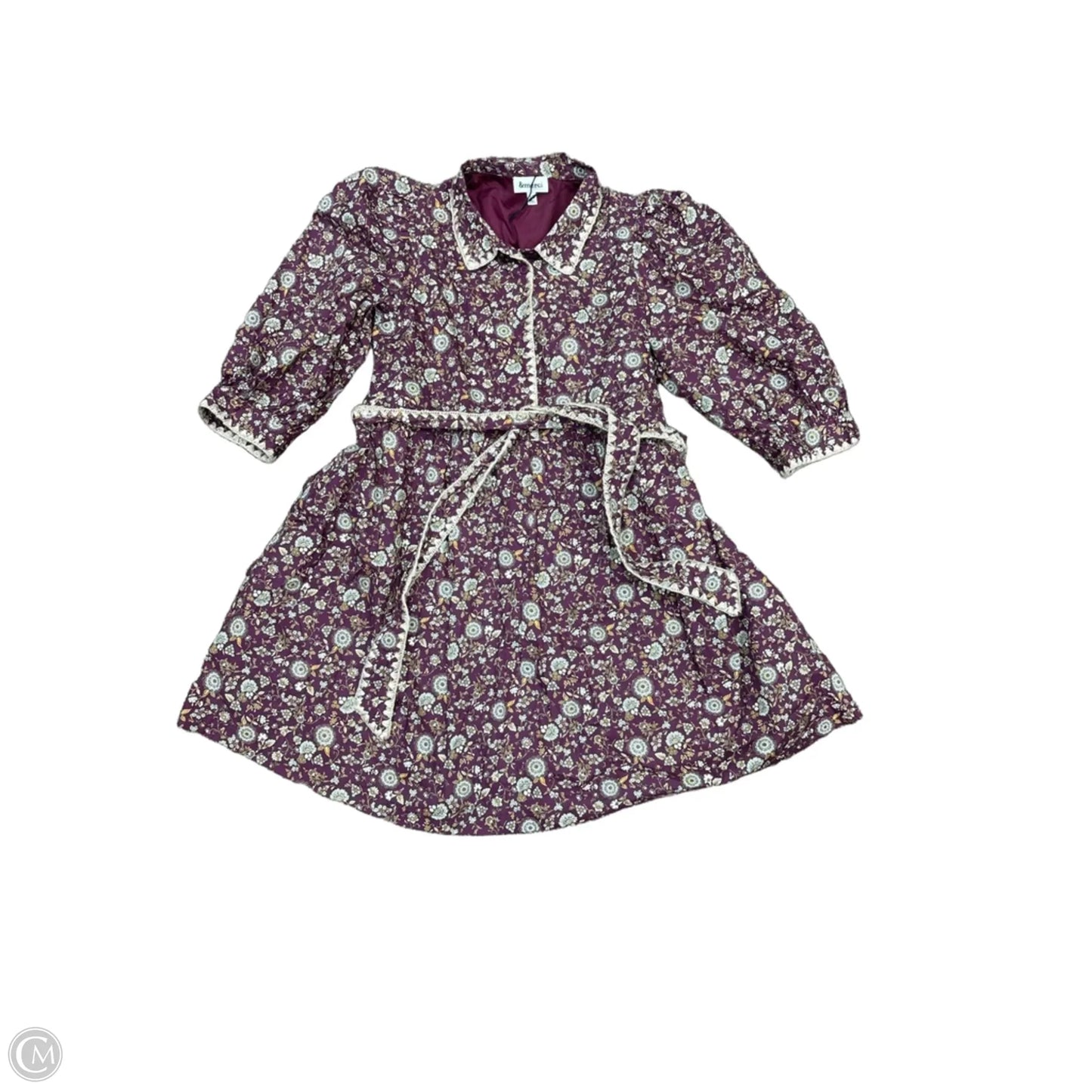 Dress Casual Midi By &merci In Purple, Size: M