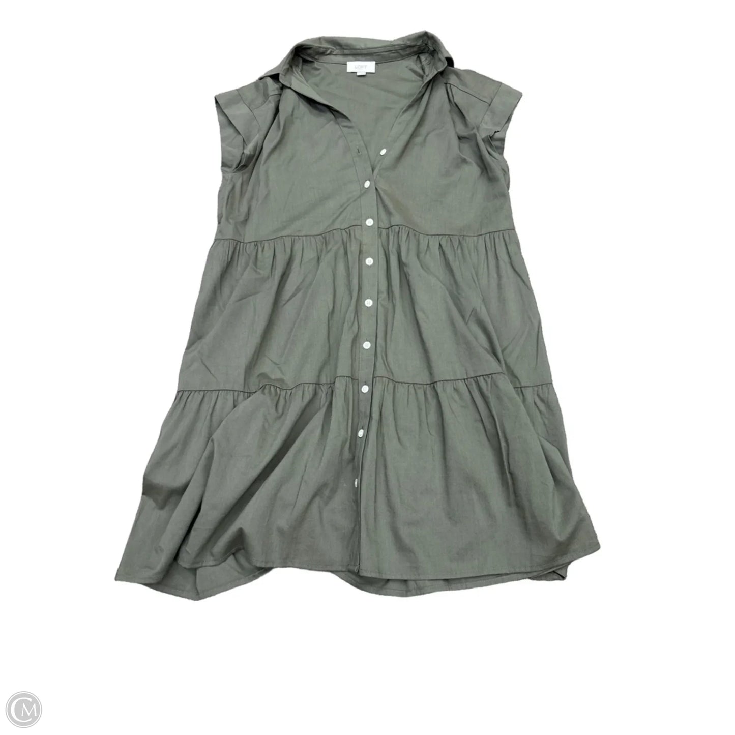 Dress Casual Short By Loft In Green, Size: M