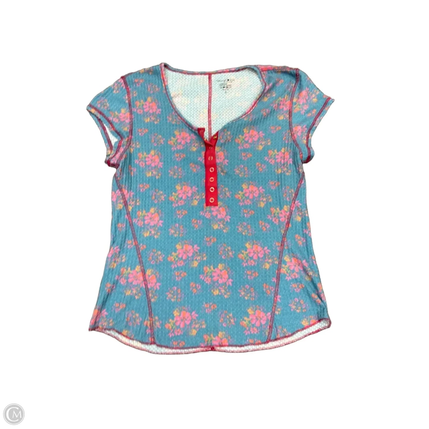 Top Short Sleeve By Natural Life In Blue, Size: L