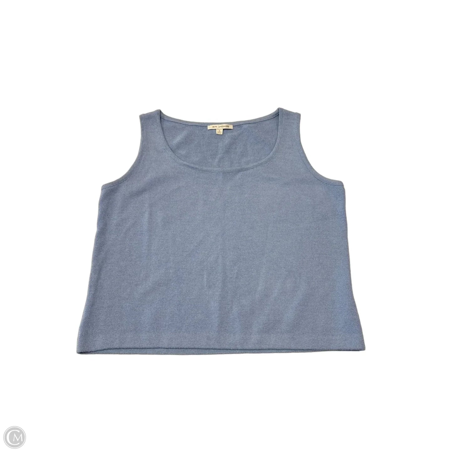 Top Sleeveless By St. John In Blue, Size: L