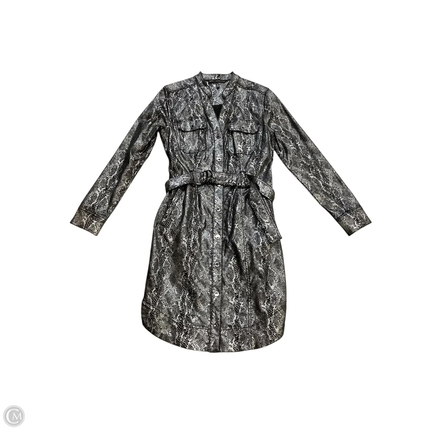 Dress Party Midi By White House Black Market In Silver, Size: 4