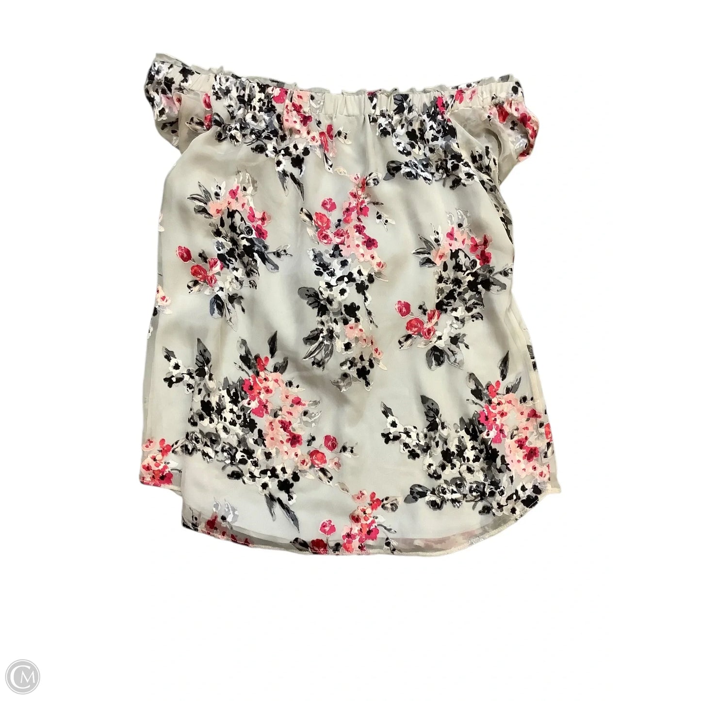 Blouse Long Sleeve By White House Black Market In Floral Print, Size: M