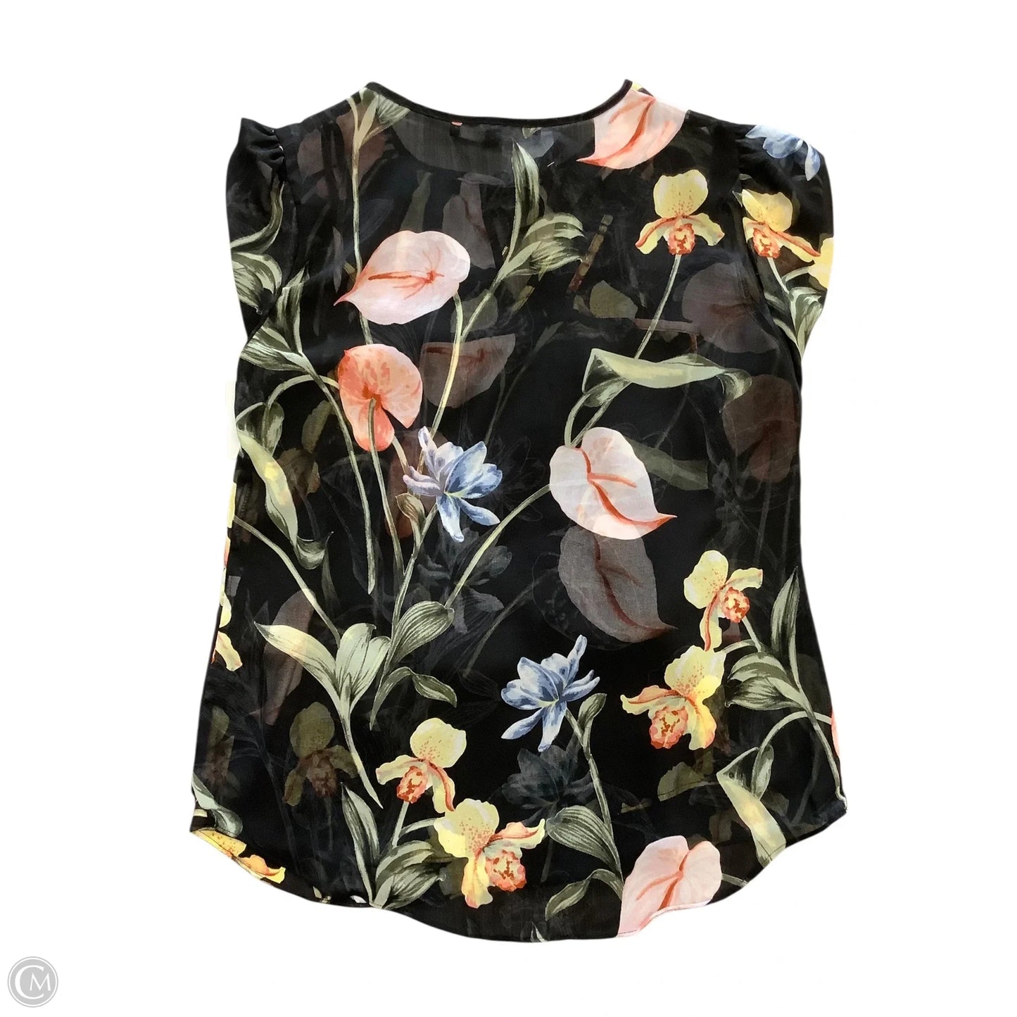 Blouse Long Sleeve By White House Black Market In Black, Size: Xs