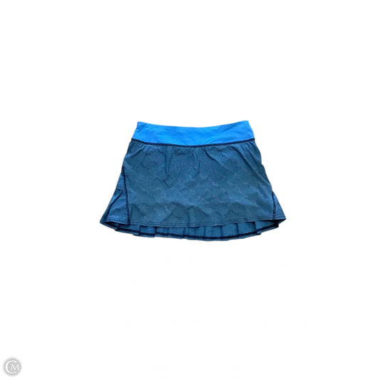 Athletic Skort By Lululemon In Blue, Size: M (no size tag)