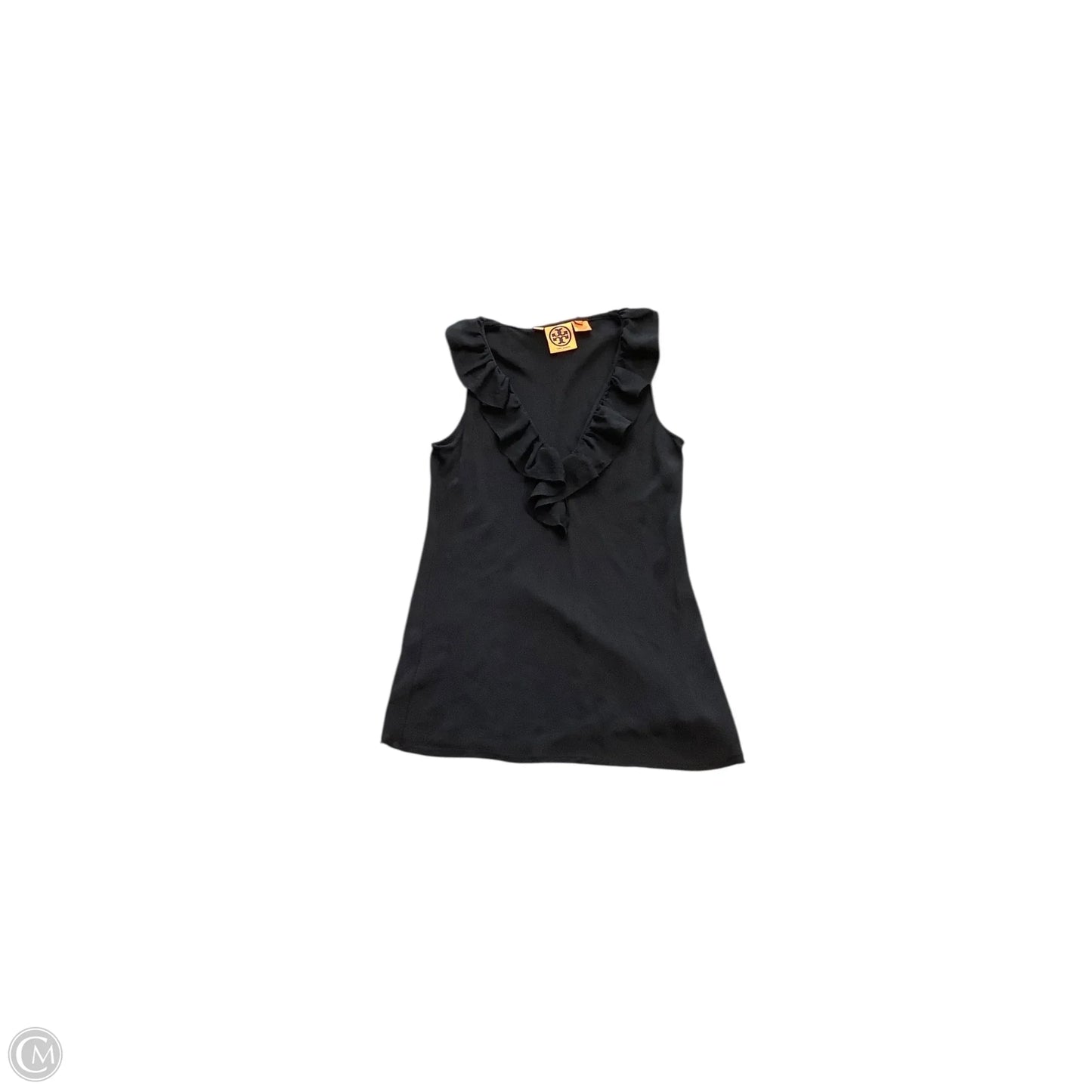 Top Sleeveless Designer By Tory Burch In Black, Size: 4