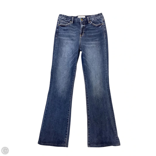 Jeans Flared By Cmc In Blue Denim, Size: 14