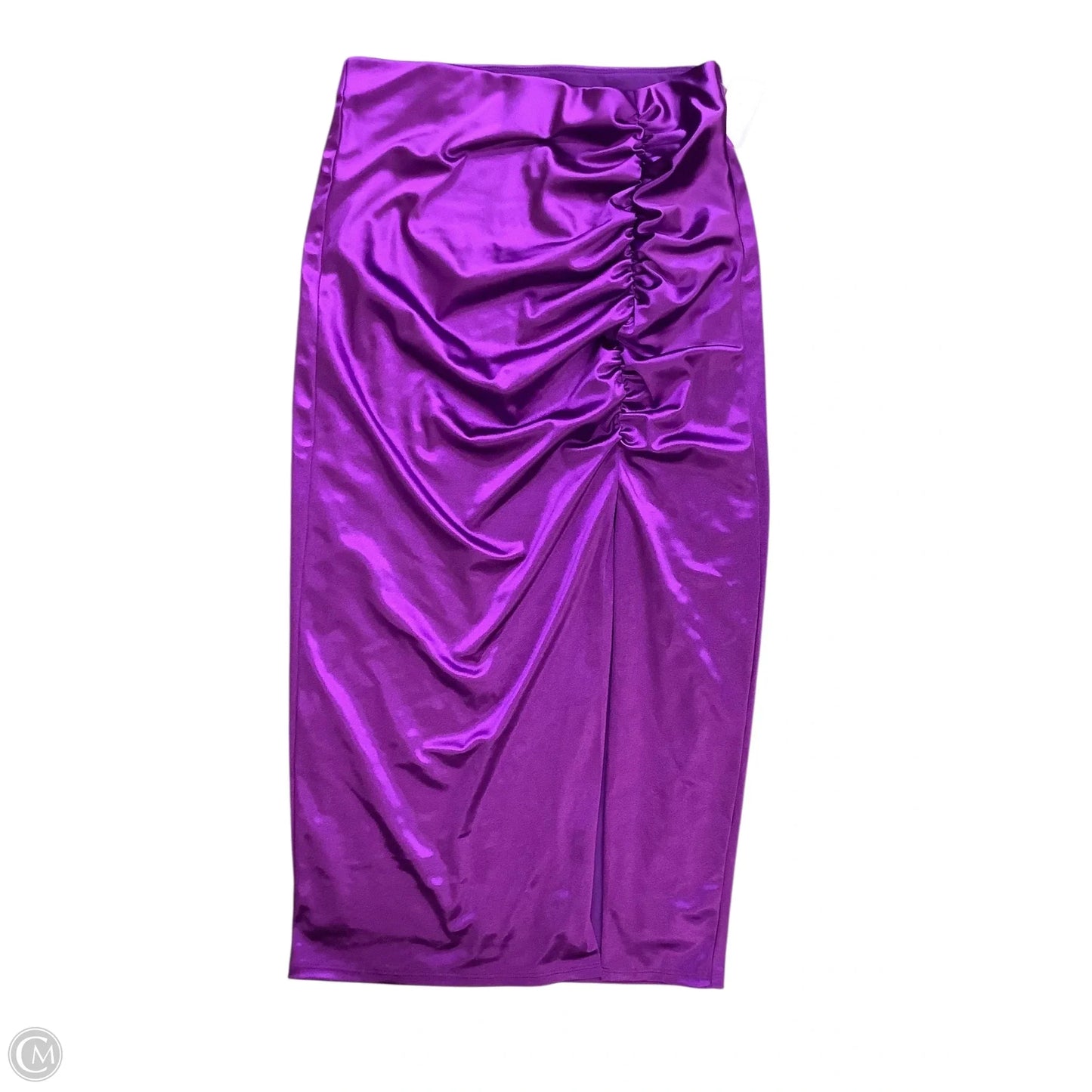 Skirt Suit 2pc By Express In Purple, Size: M As is