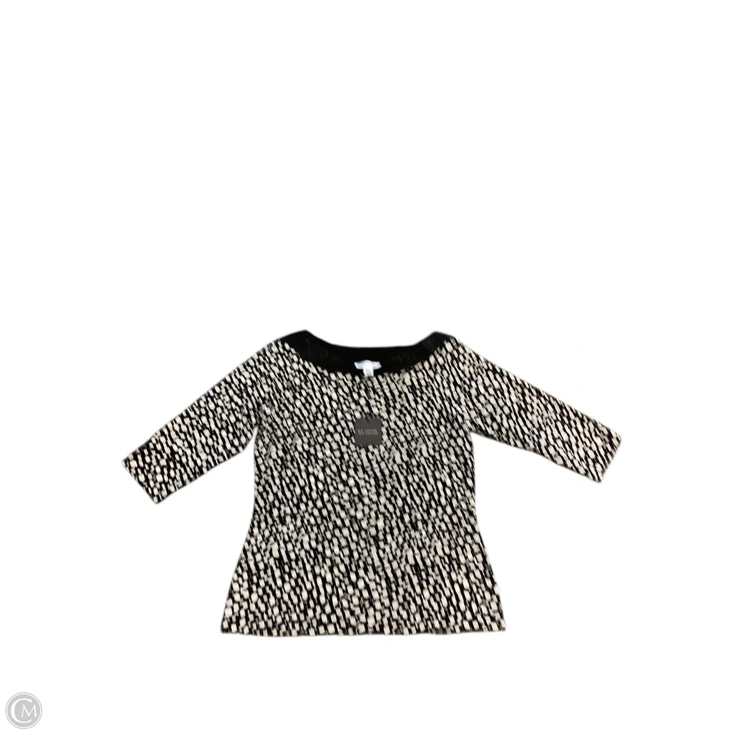 Top Long Sleeve By St. John In Black, Size: L