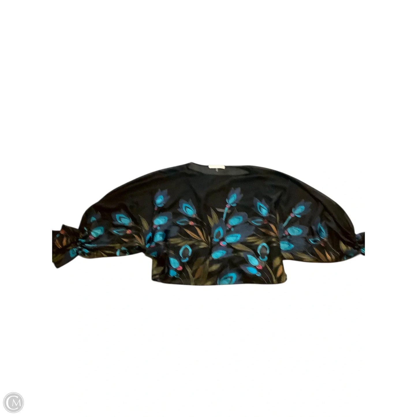 Blouse Long Sleeve By Trina Turk In Black, Size: L