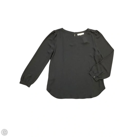 Top Long Sleeve By Loft In Black, Size: Xl
