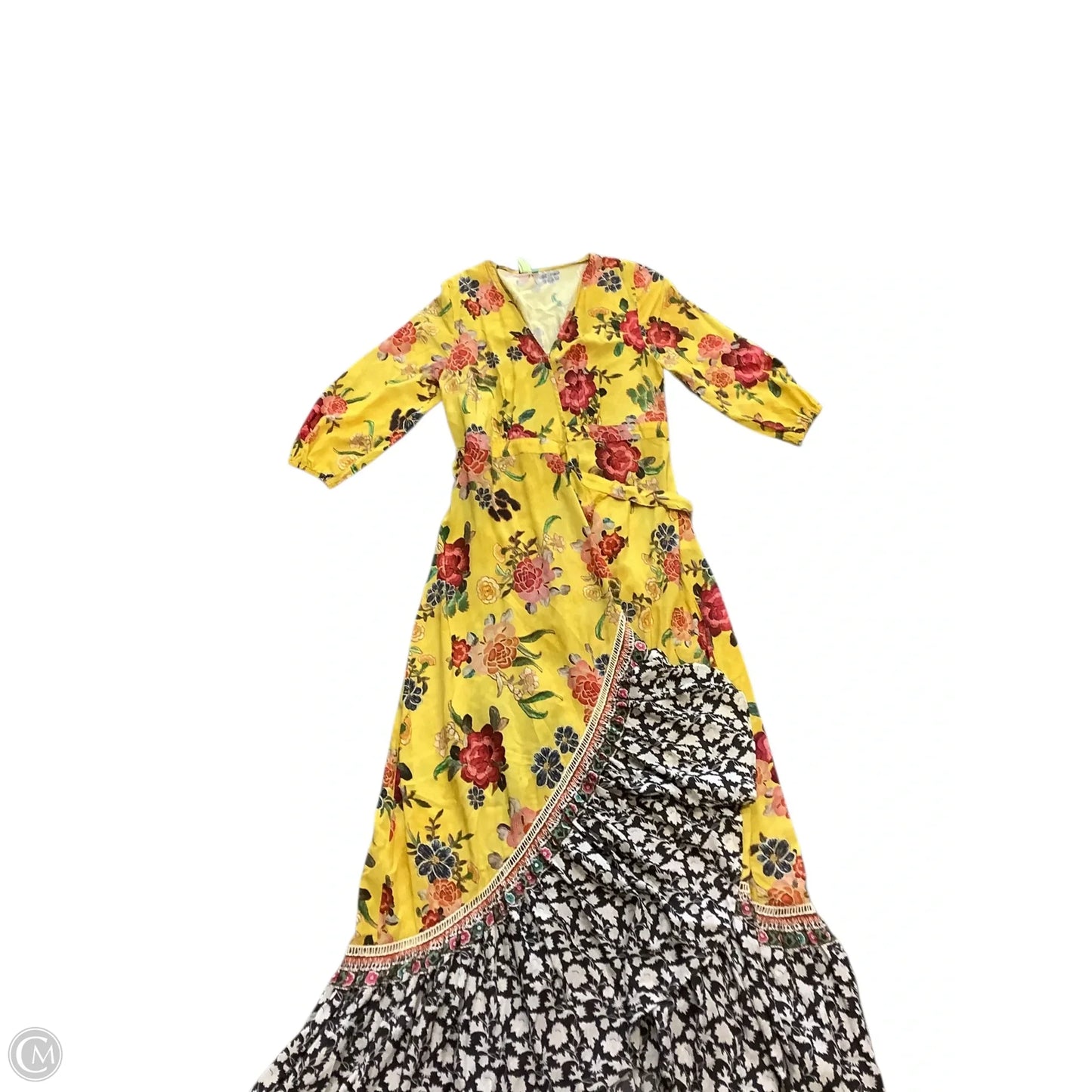 Dress Casual Maxi By Farm Rio In Yellow, Size: Xs