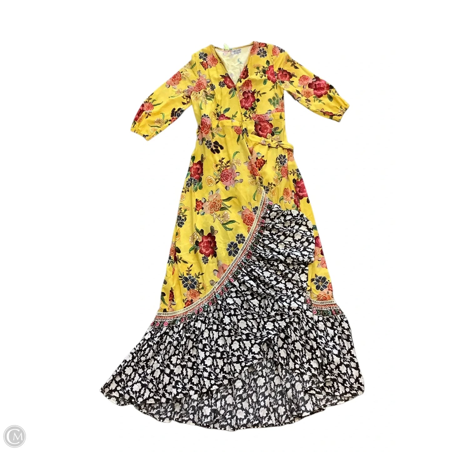 Dress Casual Maxi By Farm Rio In Yellow, Size: Xs