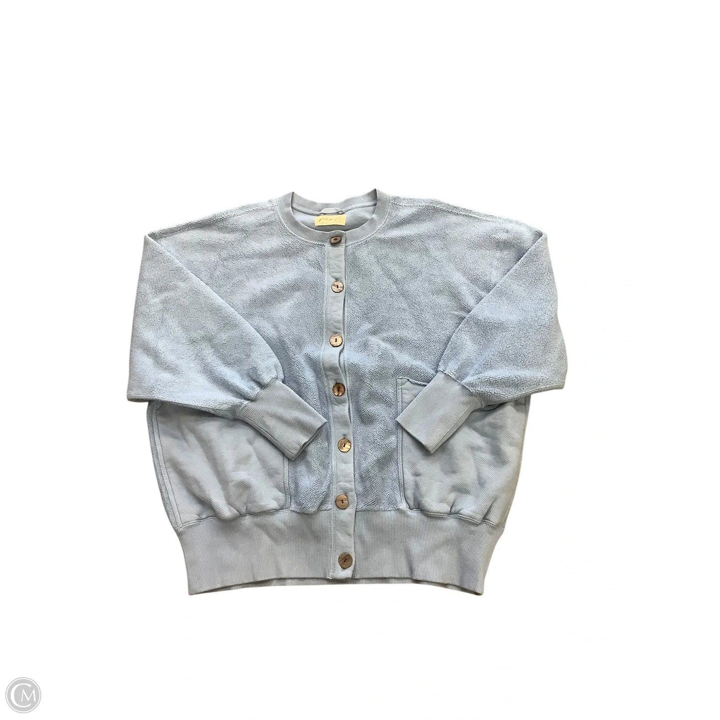 Sweater Cardigan By Free People In Blue, Size: L