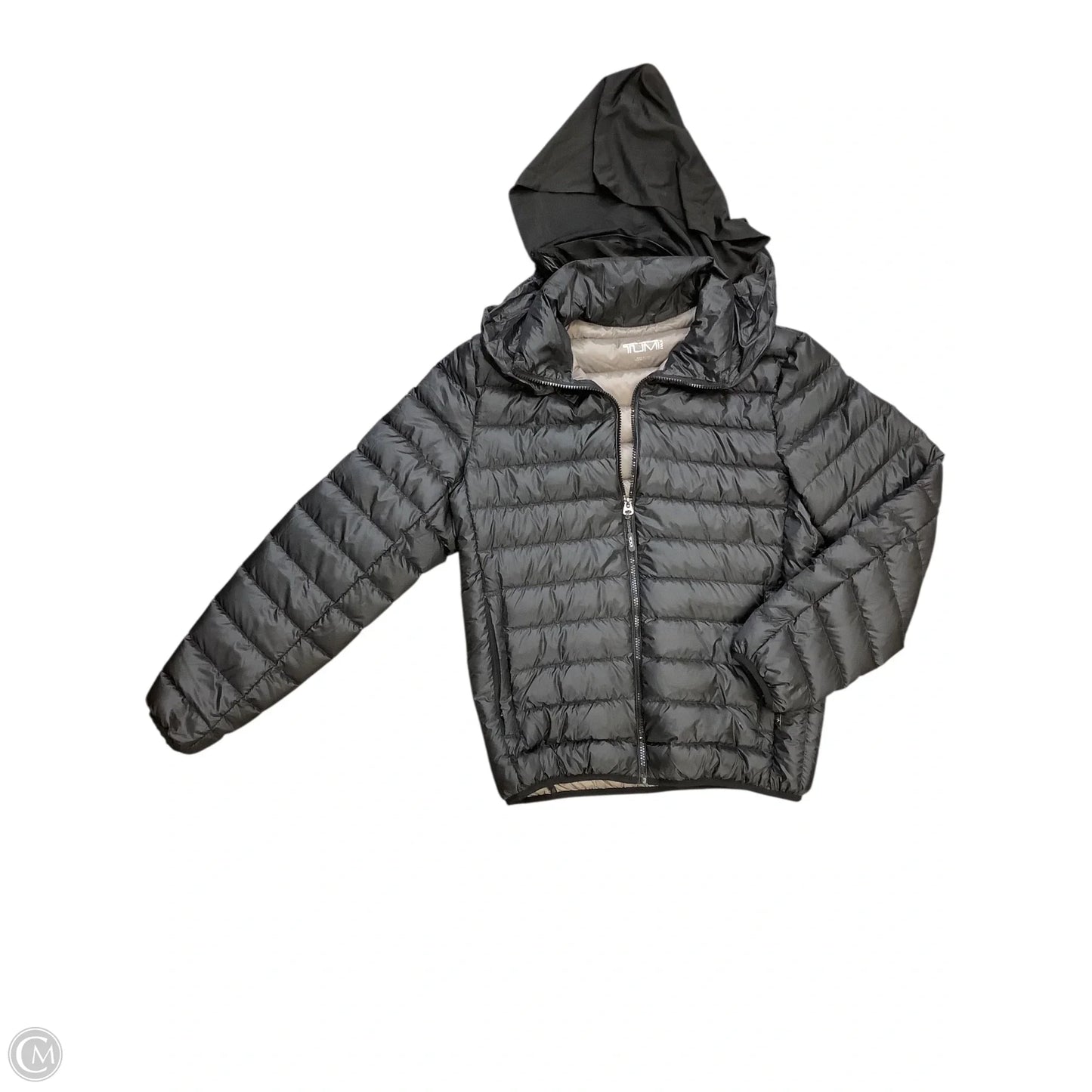 Coat Puffer & Quilted By Tumi In Black, Size: S