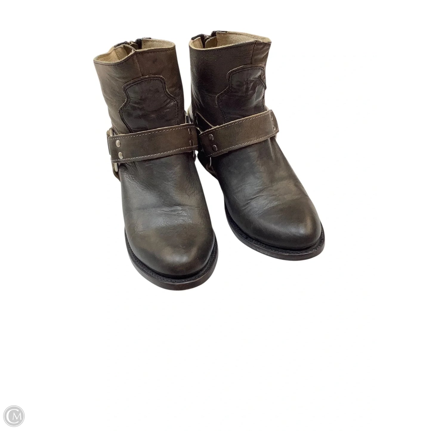 Boots Ankle Heels By Freebird In Brown, Size: 7