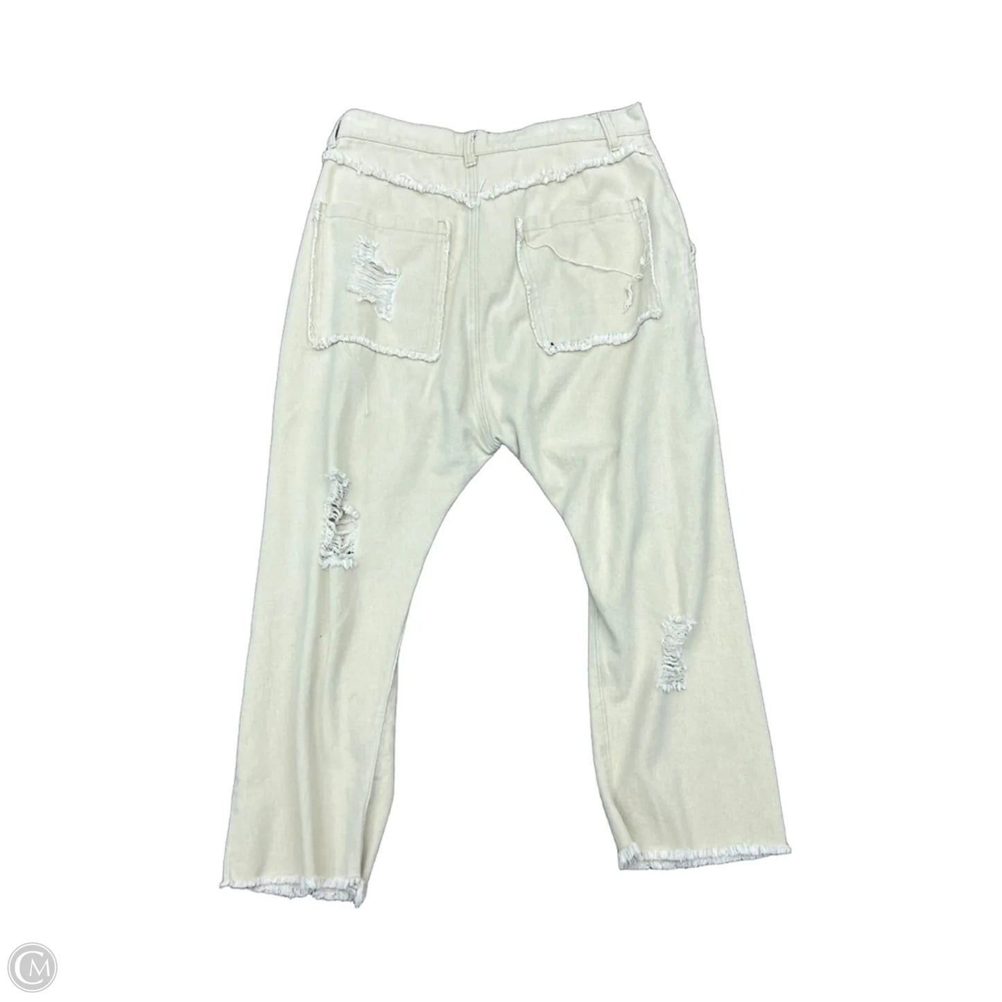 Jeans Straight By Pol In Tan Denim, Size: L