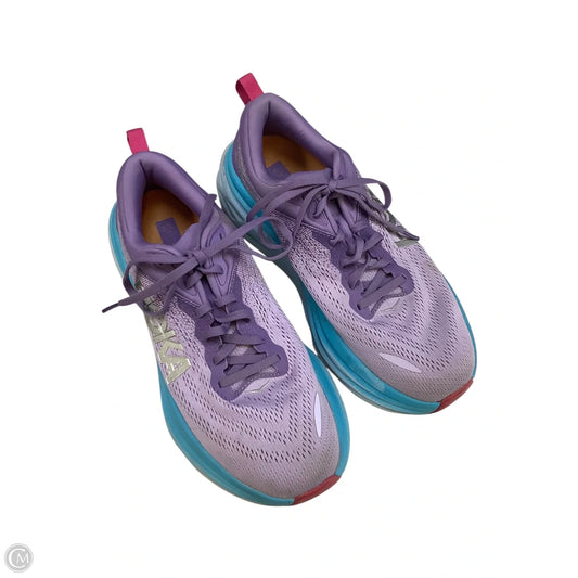 Shoes Athletic By Hoka In Blue & Purple, Size: 9
