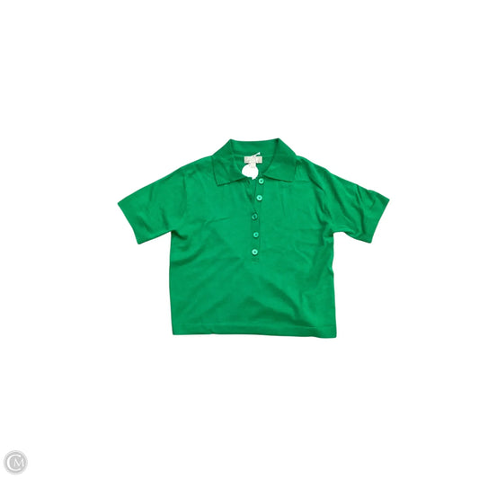 Top Short Sleeve By J. Crew In Green, Size: Xxs