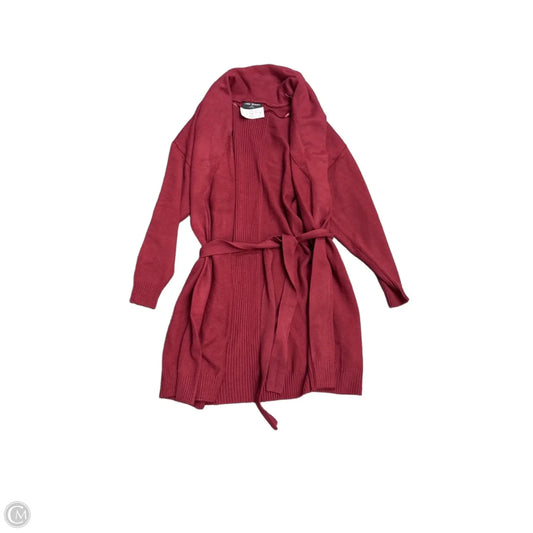 Sweater Cardigan By Lane Bryant In Red, Size: Xl