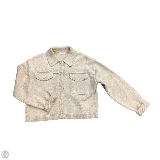 Sweater Cardigan By Z Supply In Tan, Size: M