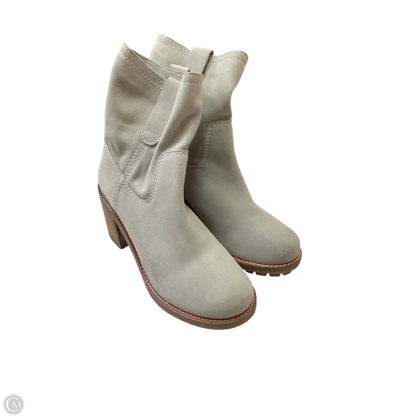 Boots Ankle Heels By Diba In Taupe, Size: 9