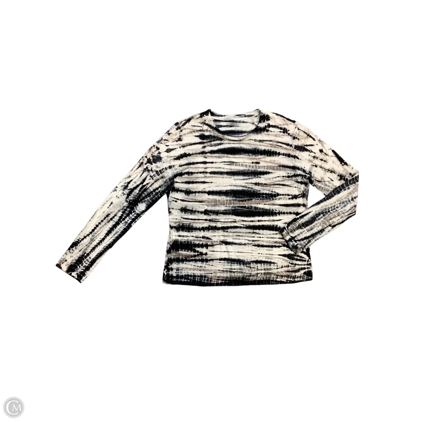 Top Long Sleeve Basic By Margaret Oleary In Tie Dye Print, Size: L