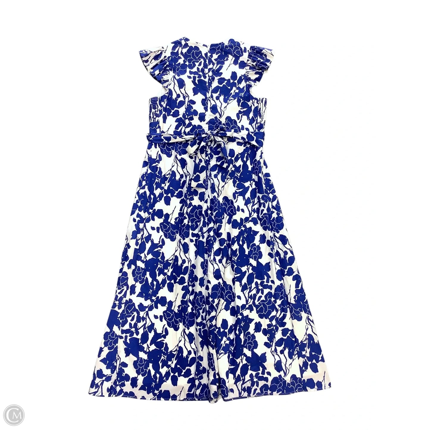 Dress Casual Maxi By Cma In Blue & White, Size: L