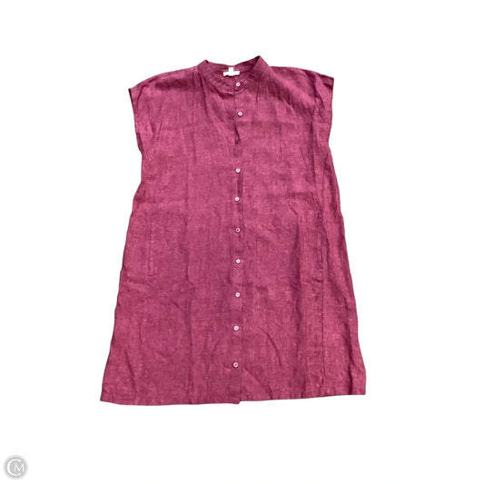 Dress Casual Midi By Eileen Fisher In Purple, Size: M