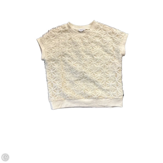 Top Short Sleeve By First Love In Cream, Size: M