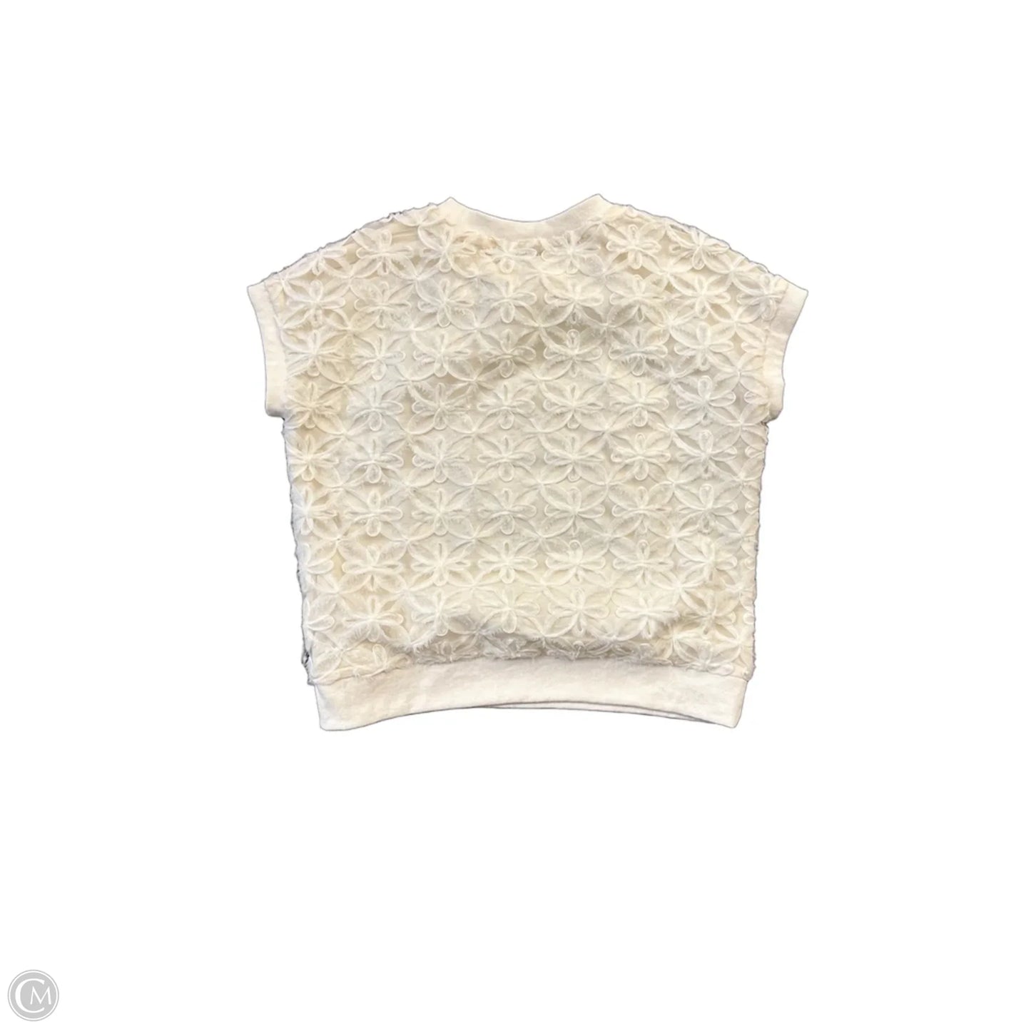 Top Short Sleeve By First Love In Cream, Size: M