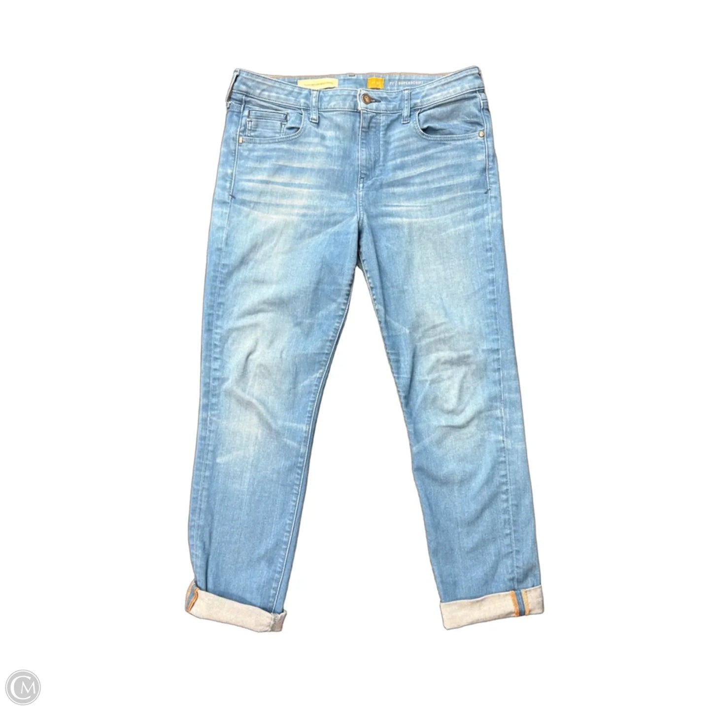 Jeans Straight By Pilcro In Blue Denim, Size: 12