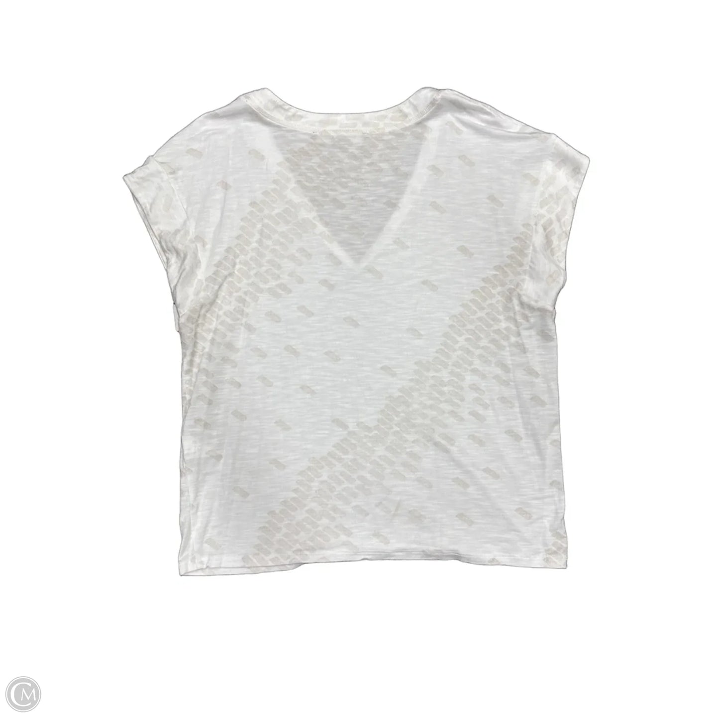 Top Short Sleeve By White House Black Market In White, Size: L