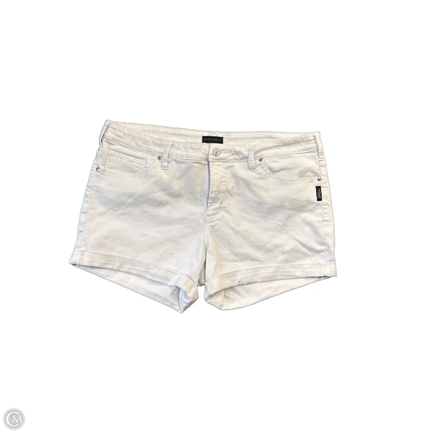 Shorts By Silver In White Denim, Size: 18
