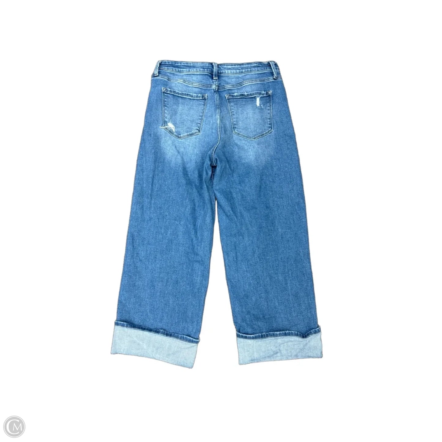 Jeans Wide Leg By Flying Monkey In Blue Denim, Size: 16