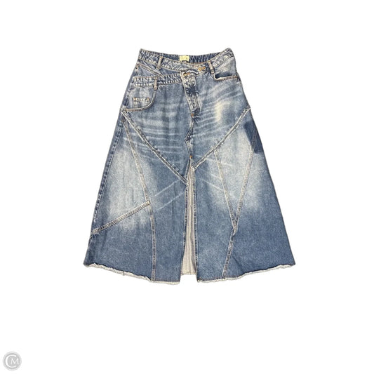 Skirt Maxi By Pilcro In Blue Denim, Size: 10