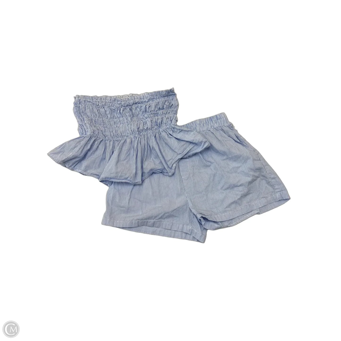 Shorts Set By Cme In Blue, Size: M