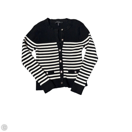 Sweater Cardigan By White House Black Market In Black & White, Size: Xl