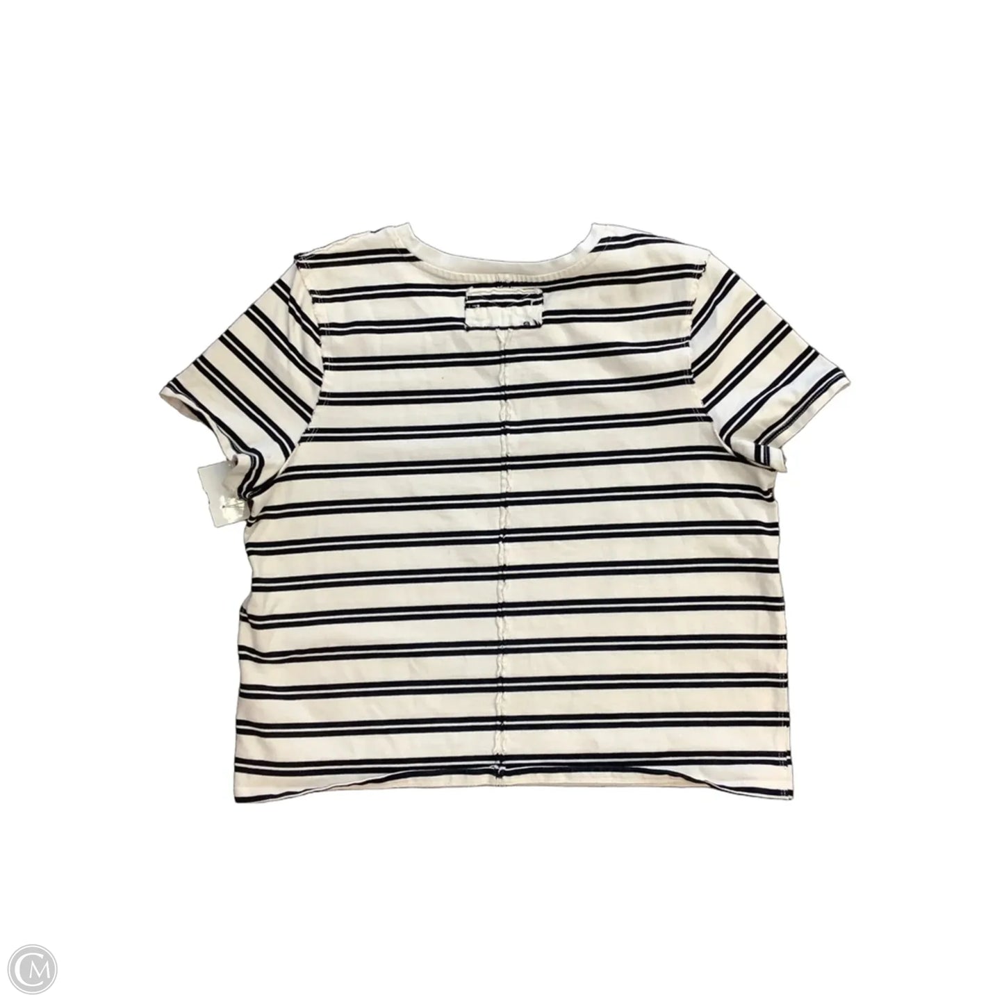 Top Short Sleeve By We The Free In Striped Pattern, Size: L