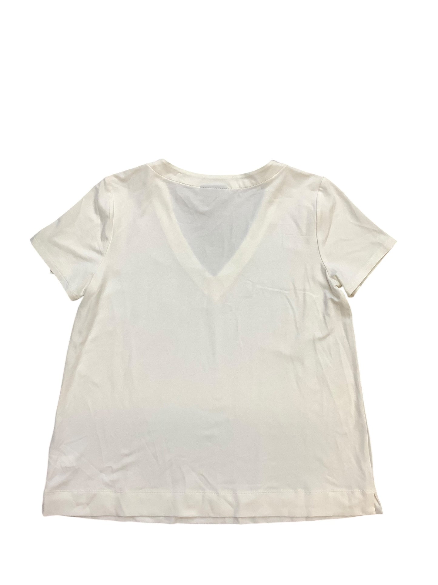 Top Short Sleeve Basic By J. Jill In White, Size: Petite