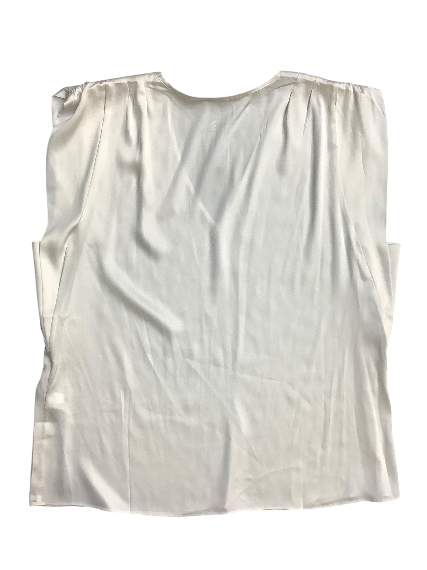 Blouse Sleeveless By White House Black Market In White, Size: Xl