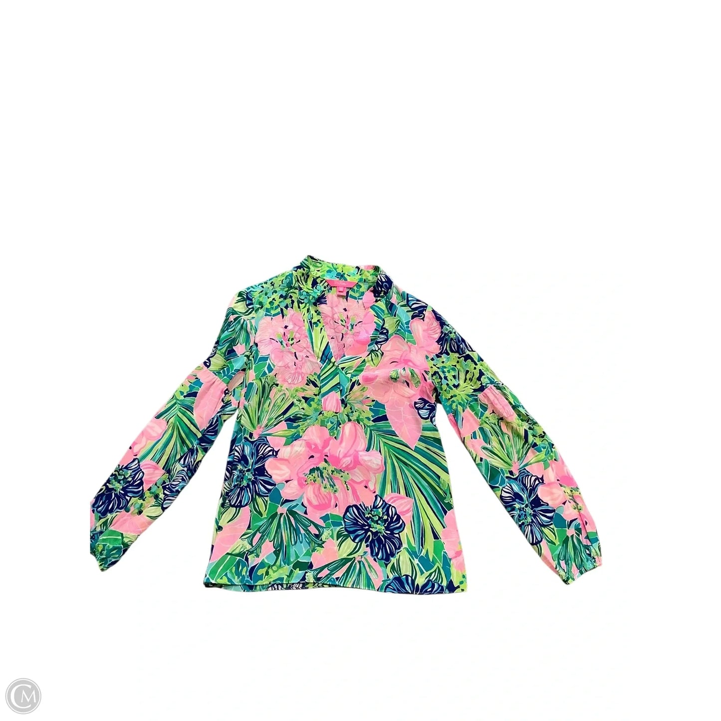 Blouse Designer By Lilly Pulitzer In Pink, Size: Xs