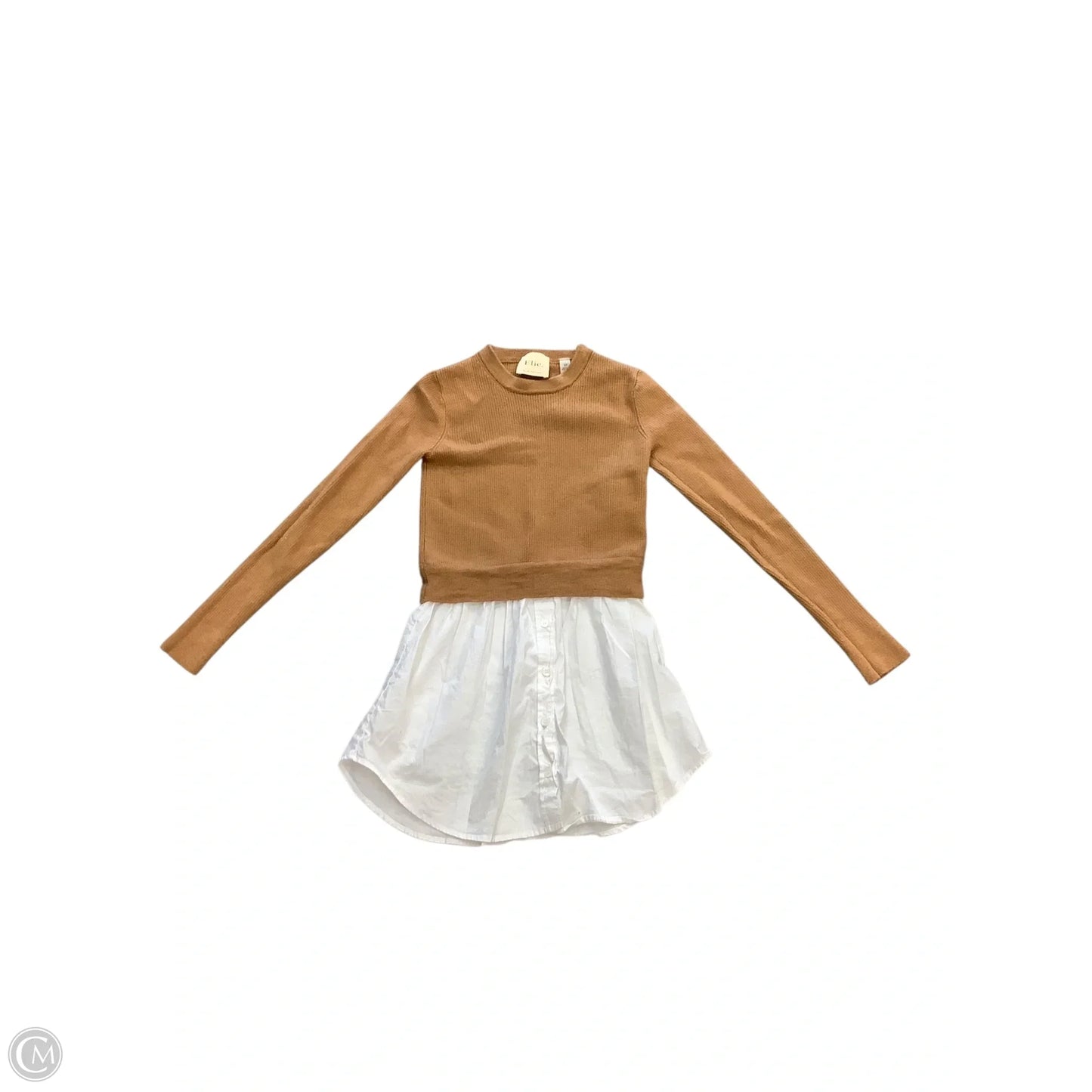 Sweater By Elie Tahari In Brown & White, Size: S